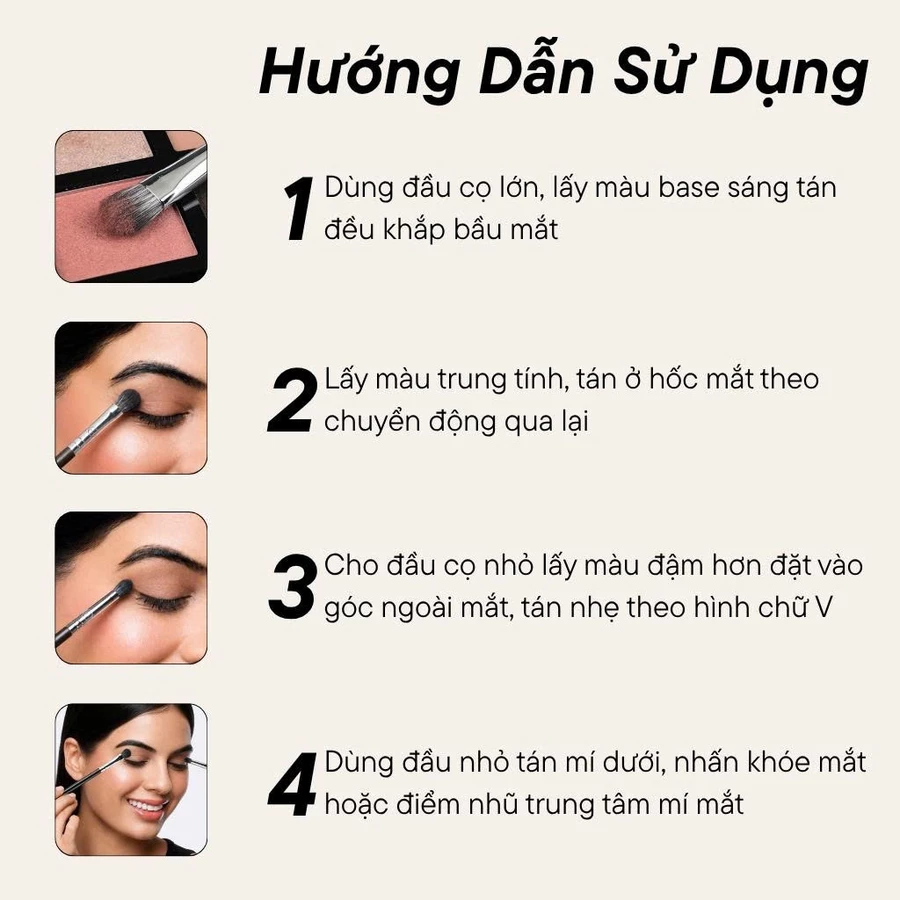 Cọ Tán Mắt Hai Đầu BH Cosmetics Double Ended Eyeshadow Brush BH026